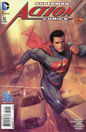 Action Comics Vol 2 #52 Cover B Variant Ben Oliver New 52 Homage Cover (Super League Part 6)