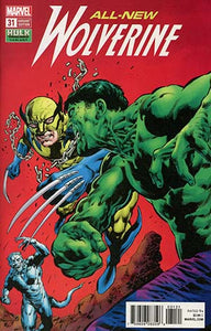 All-New Wolverine #31 Cover B Variant Hulk Smash Cover (Marvel Legacy Tie-In)