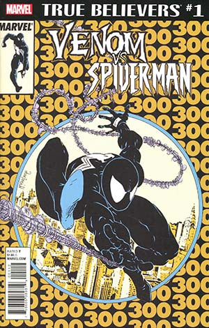 True Believers Venom vs Spider-Man #1 Cover B 2nd Ptg Variant Todd McFarlane Cover