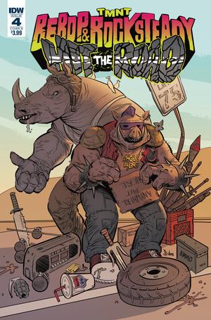 Teenage Mutant Ninja Turtles Bebop & Rocksteady Hit The Road #4 Cover B Variant Kyle Strahm Cover