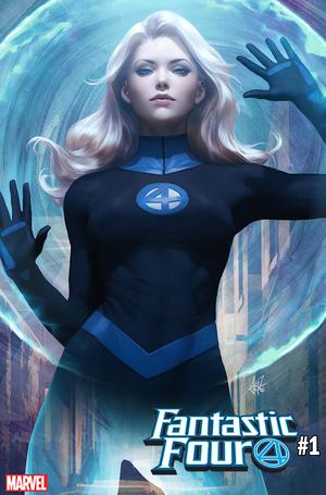 Fantastic Four Vol 6 #1 Cover F Variant Stanley Artgerm Lau Invisible Woman Cover **Signed**