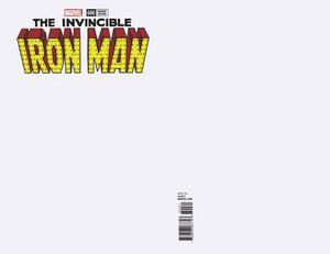 Invincible Iron Man Vol 3 #600 Cover B Variant Blank Cover