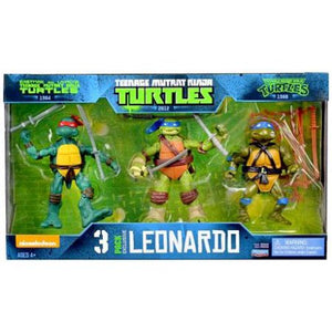 Teenage Mutant Ninja Turtles Nickelodeon Leonardo Evolution Action Figure 3-Pack